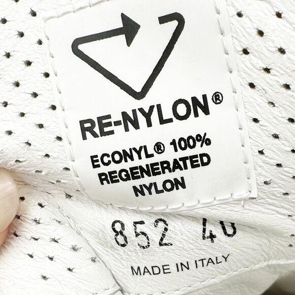 PRADA Pink Piuma Runner Quilted Triangle Logo Sneakers Size 40 Lace Up Low Top - Picture 8 of 11